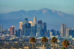 A view of downtown Los Angeles.