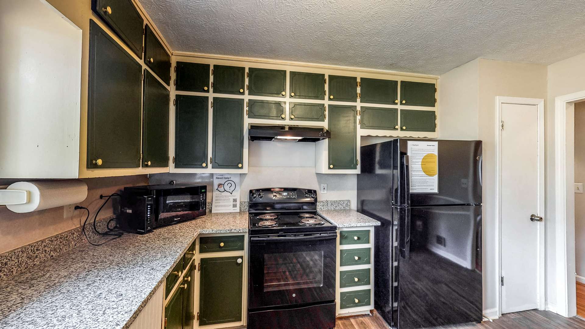 kitchen, detected: kitchen stove, gas stove, stove, microwave oven