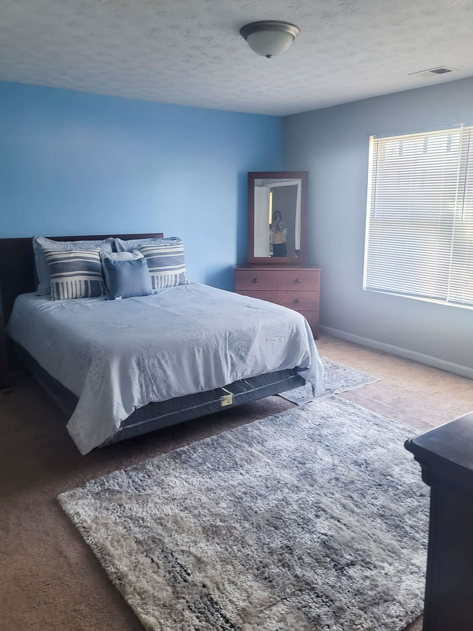 bedroom, detected:window blind, bed