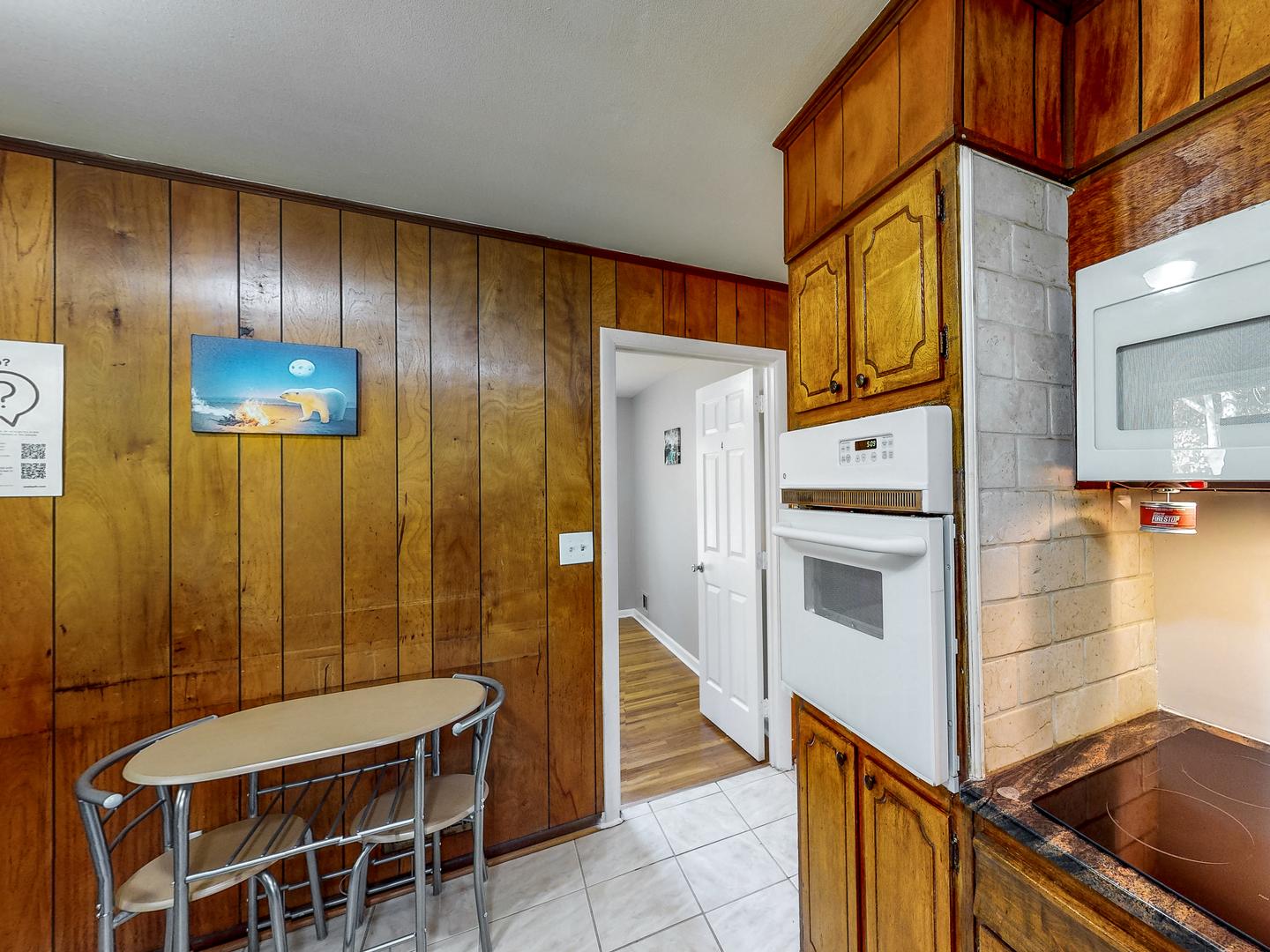 Common spaces including the kitchen