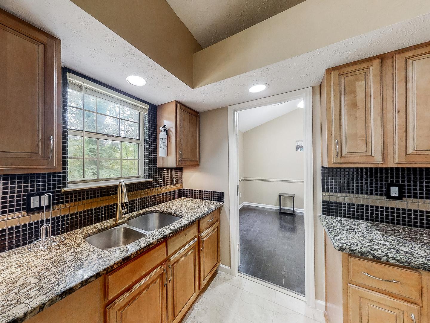 Common spaces including the kitchen