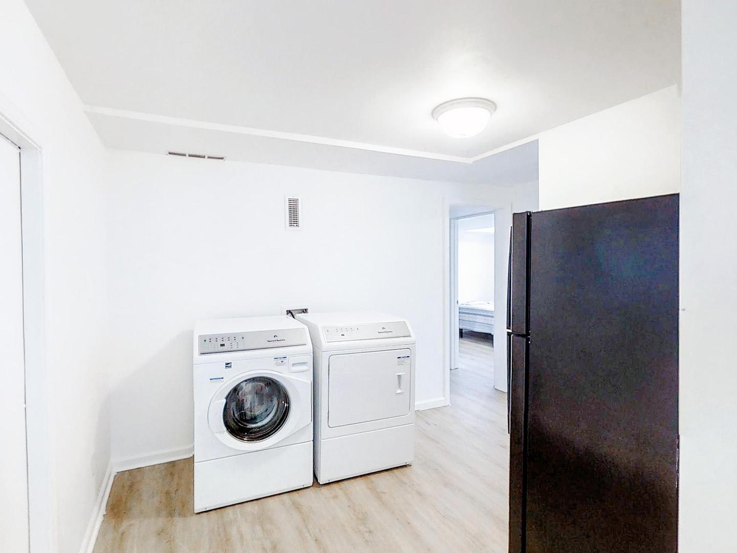 Common spaces including the kitchen