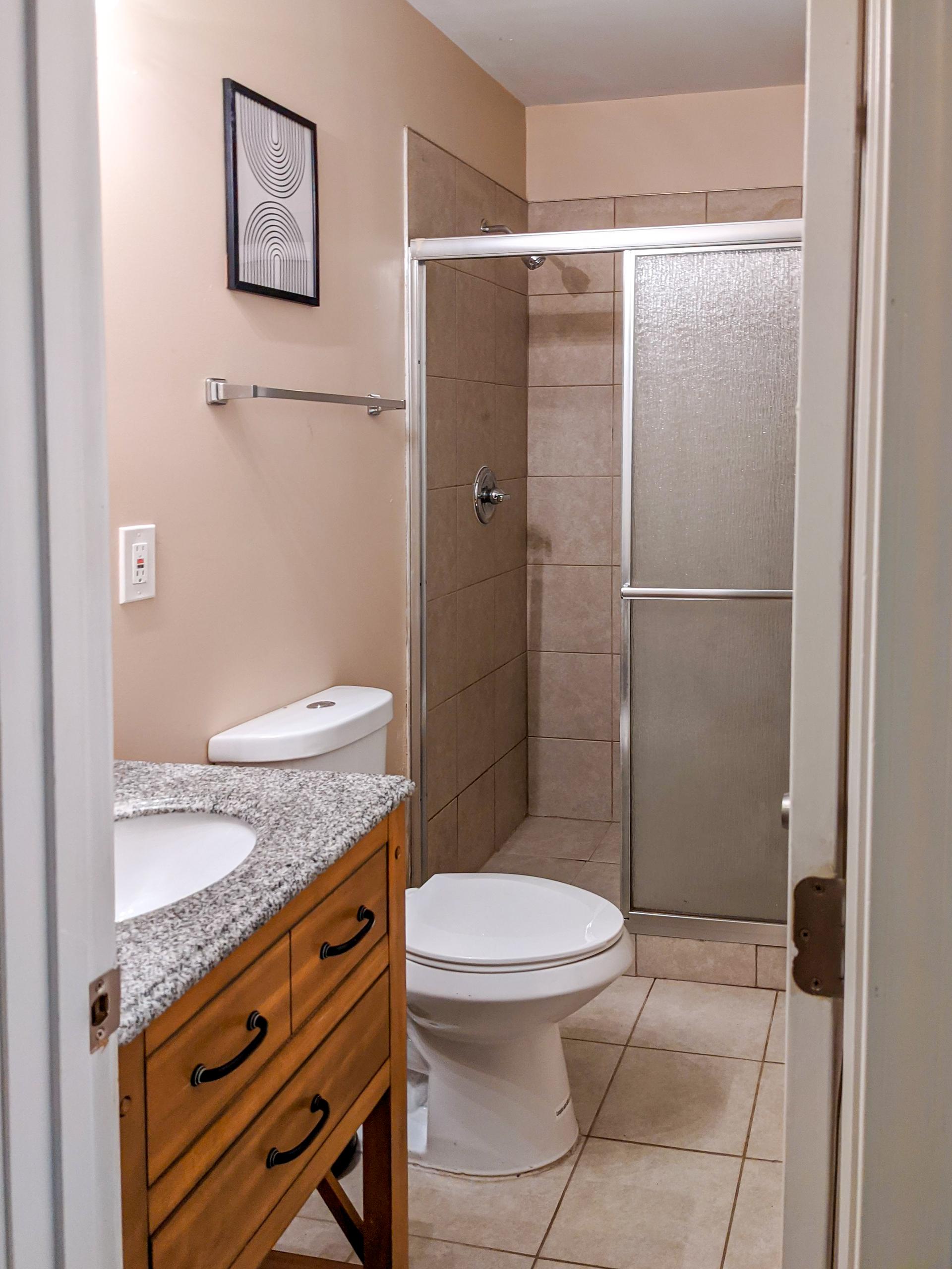 bathroom, detected: shower