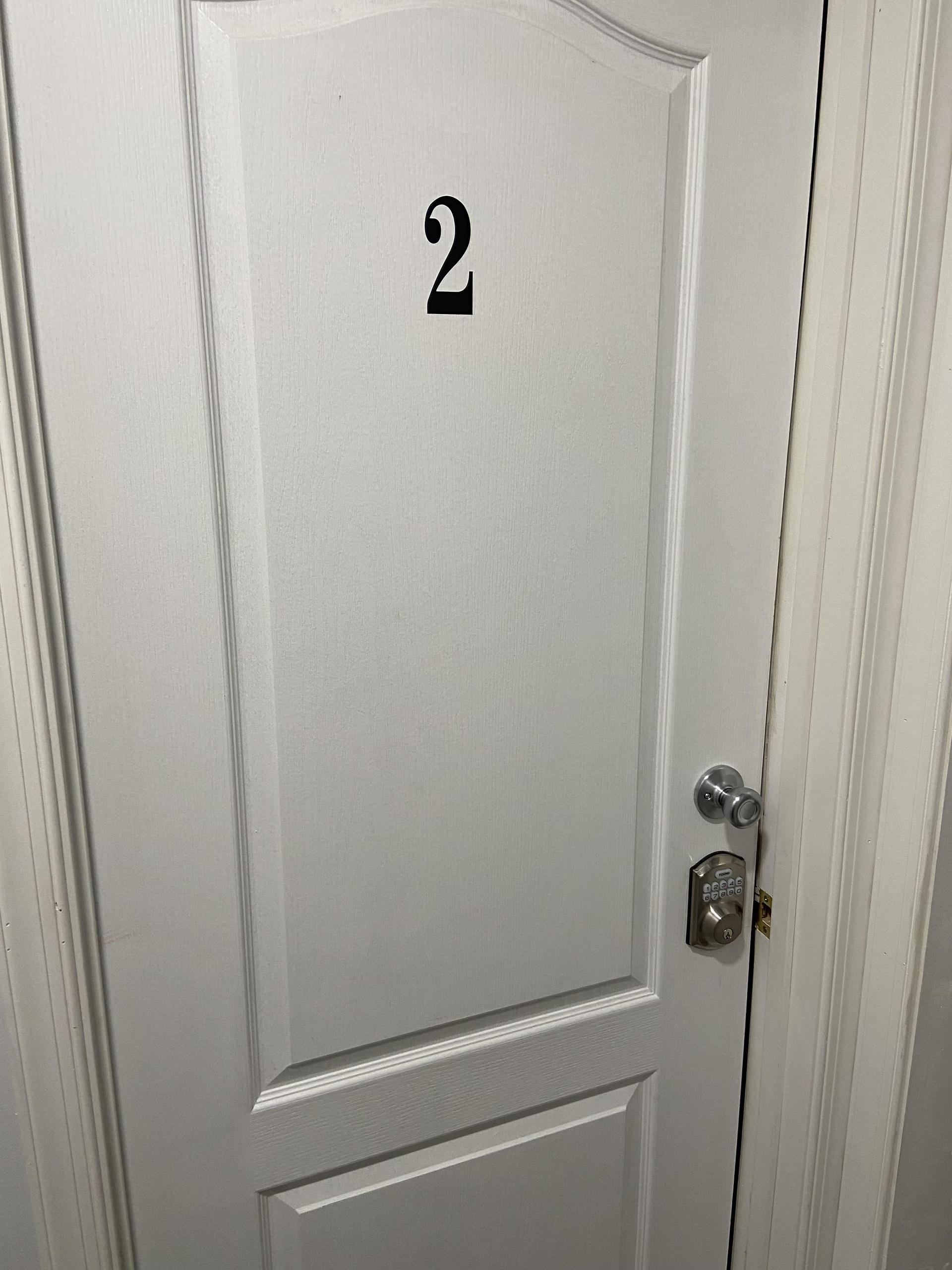 Room 2 with keypad lock