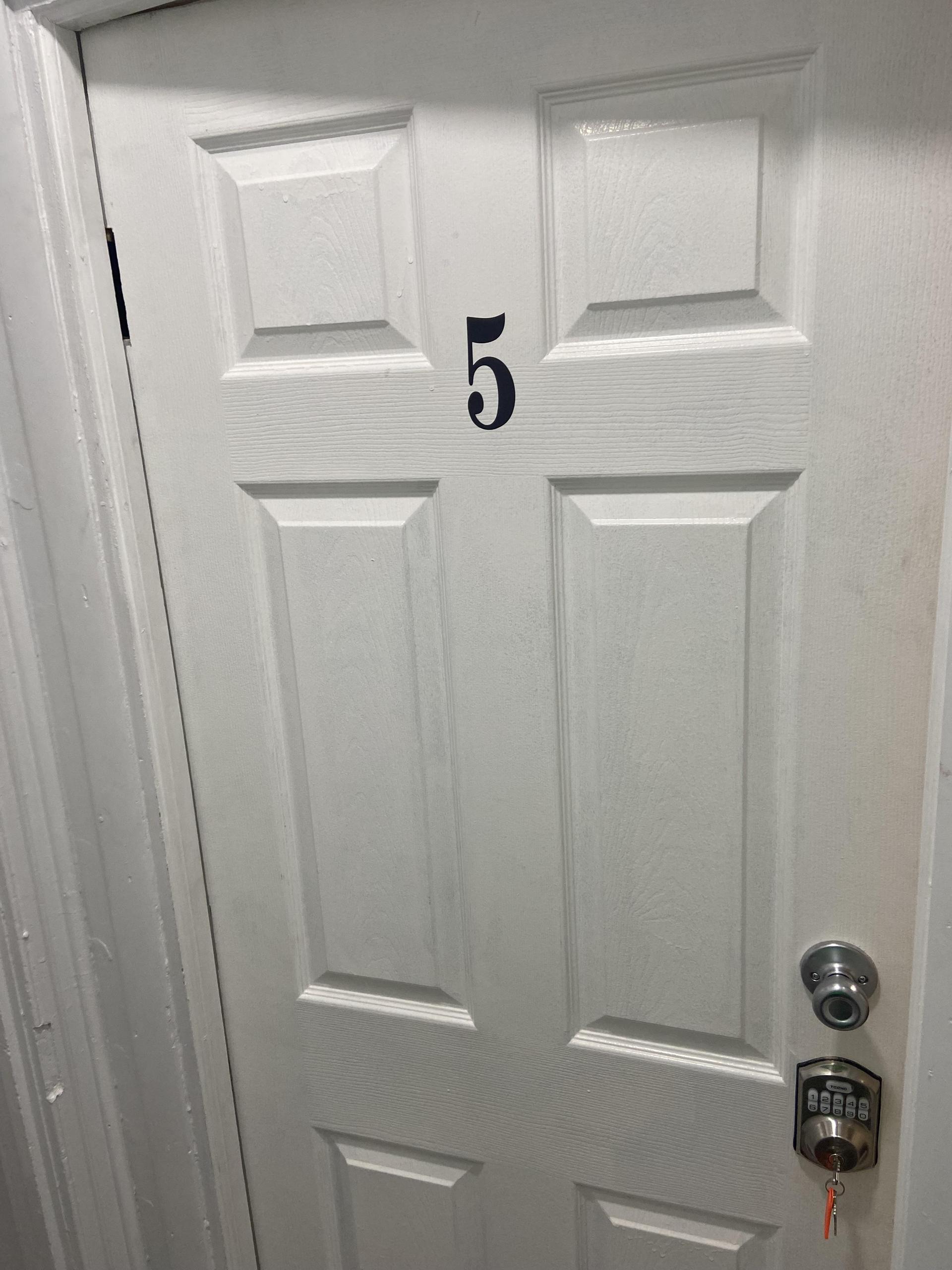 Room 5
second floor & keypad lock