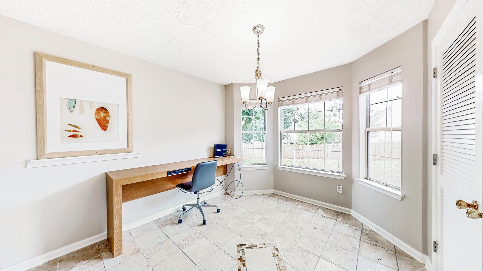 Common spaces including the kitchen