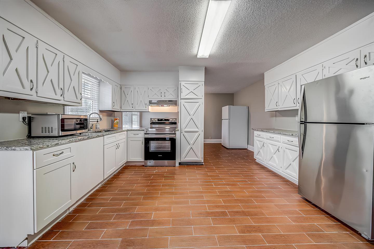 Common spaces including the kitchen