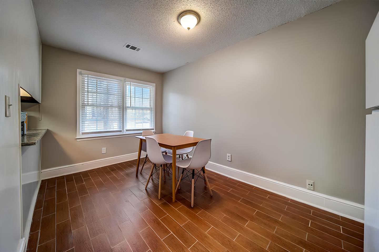 Common spaces including the kitchen