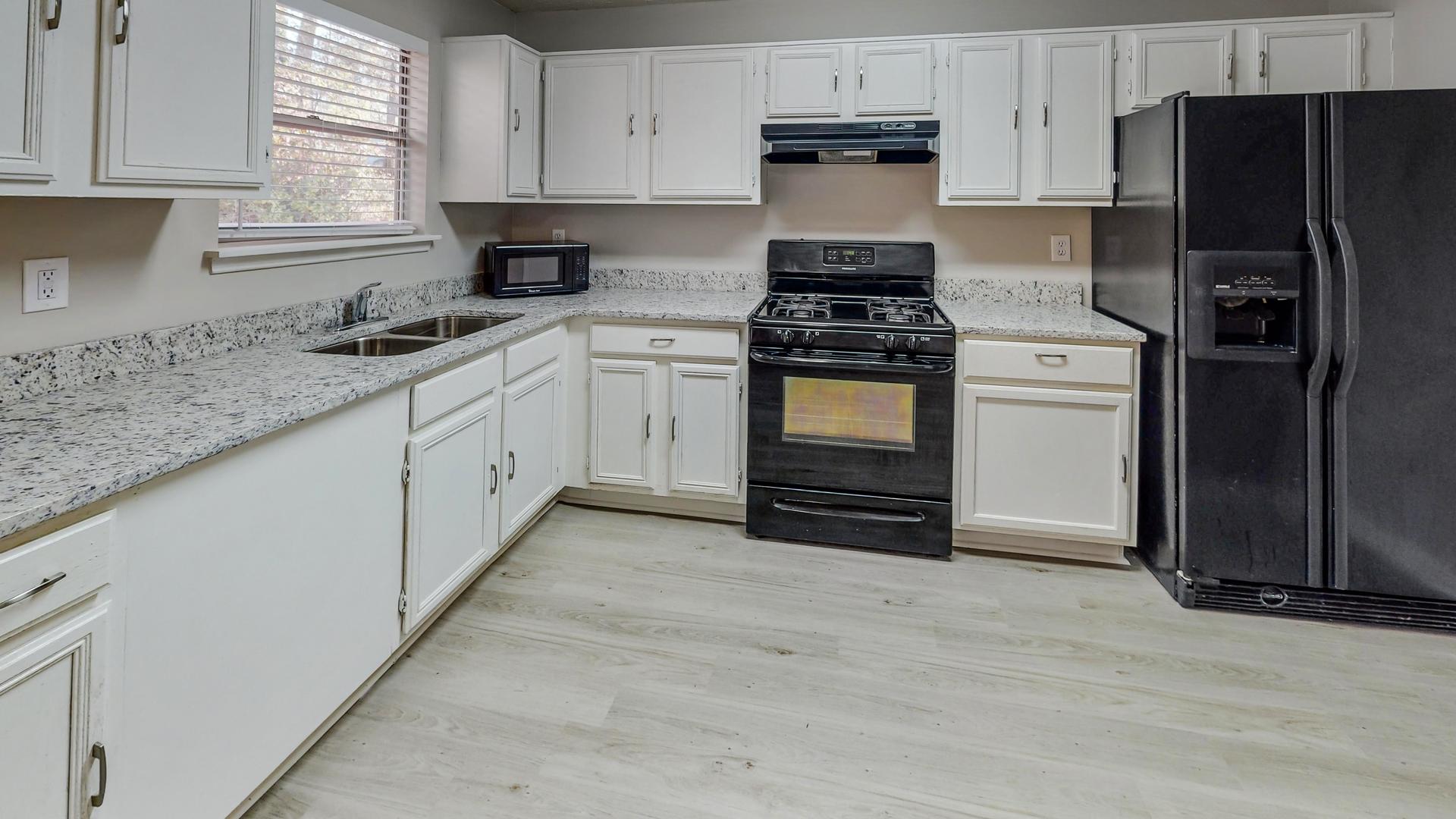 Common spaces including the kitchen