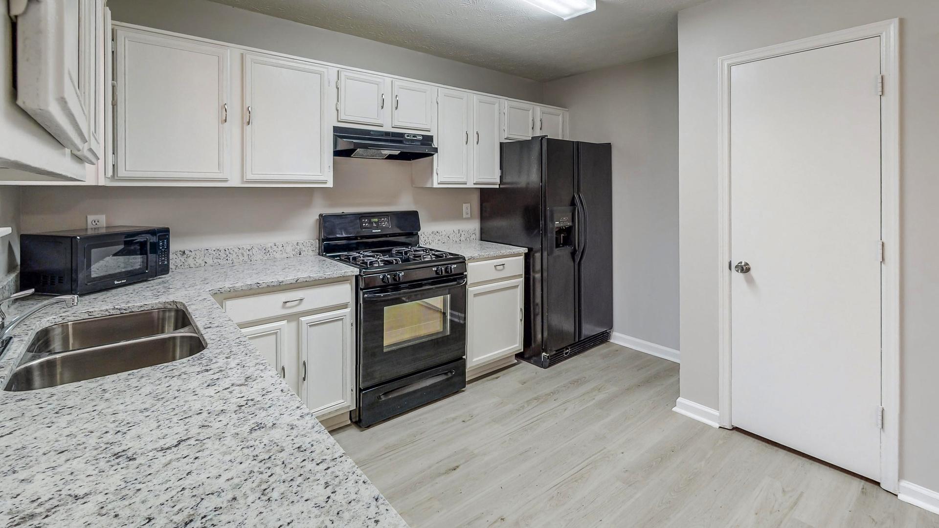 Common spaces including the kitchen