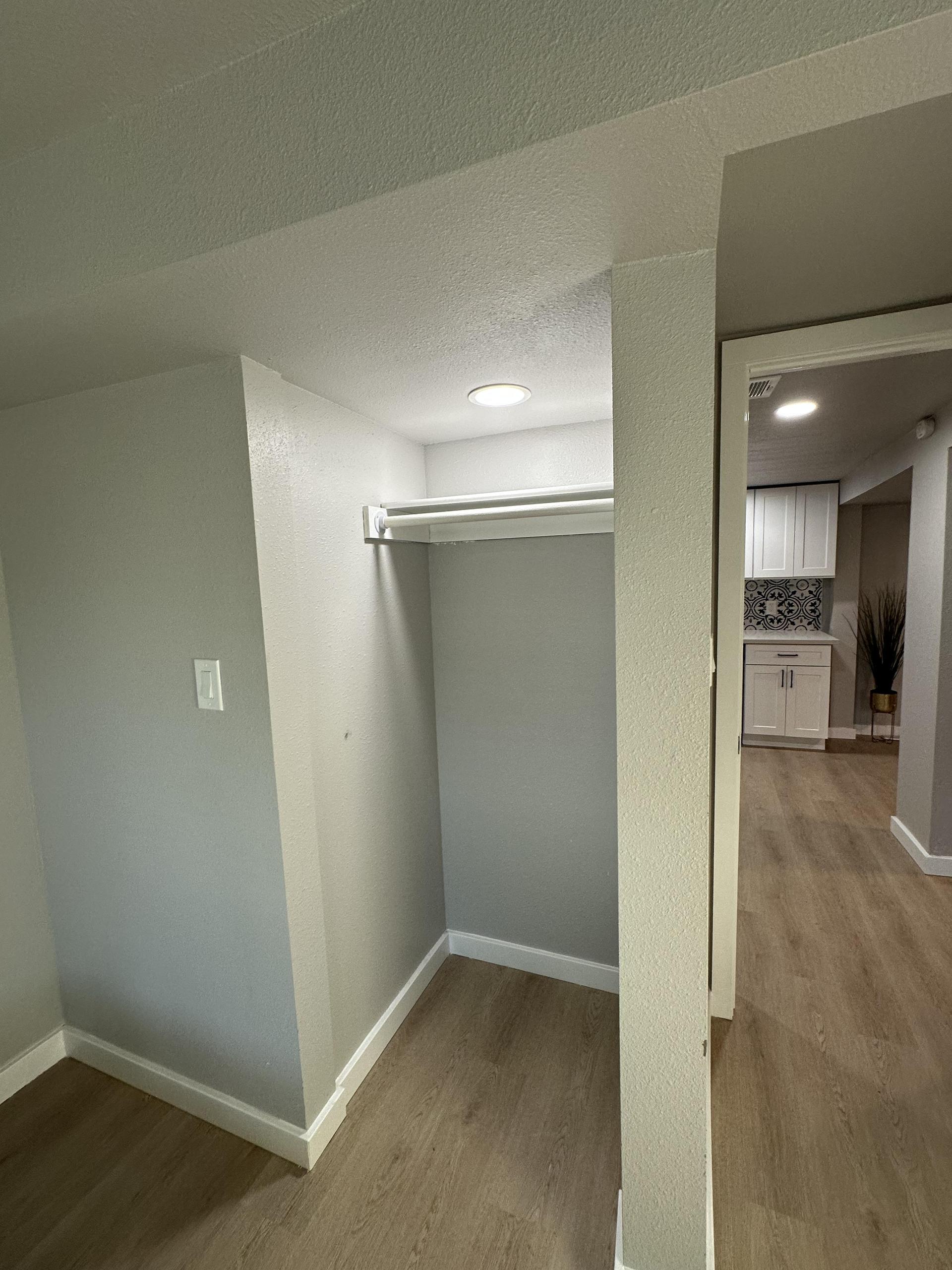 Bedroom 1 reach in closet!