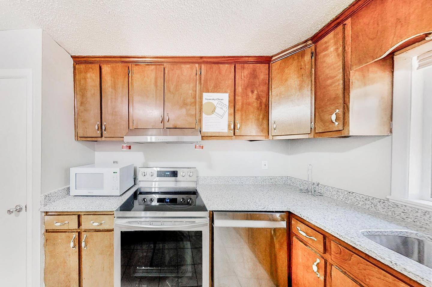 Common spaces including the kitchen