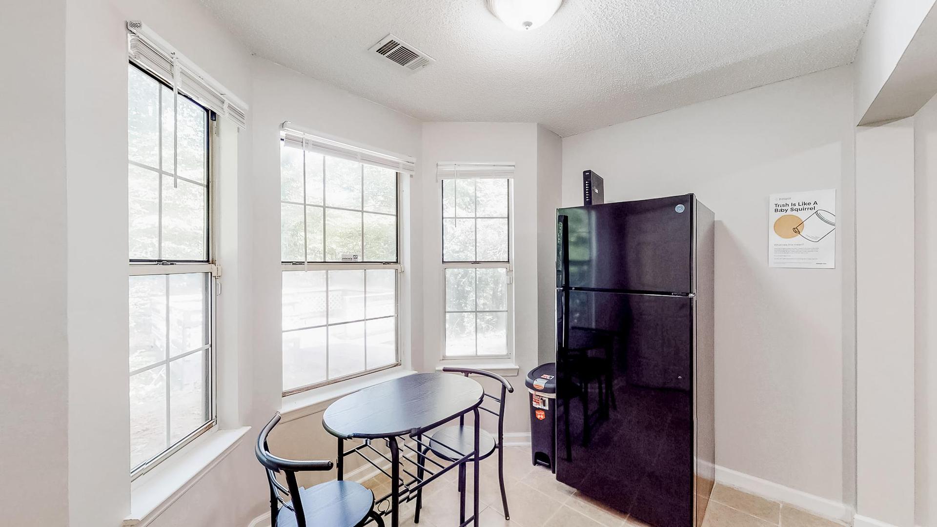 Common spaces including the kitchen