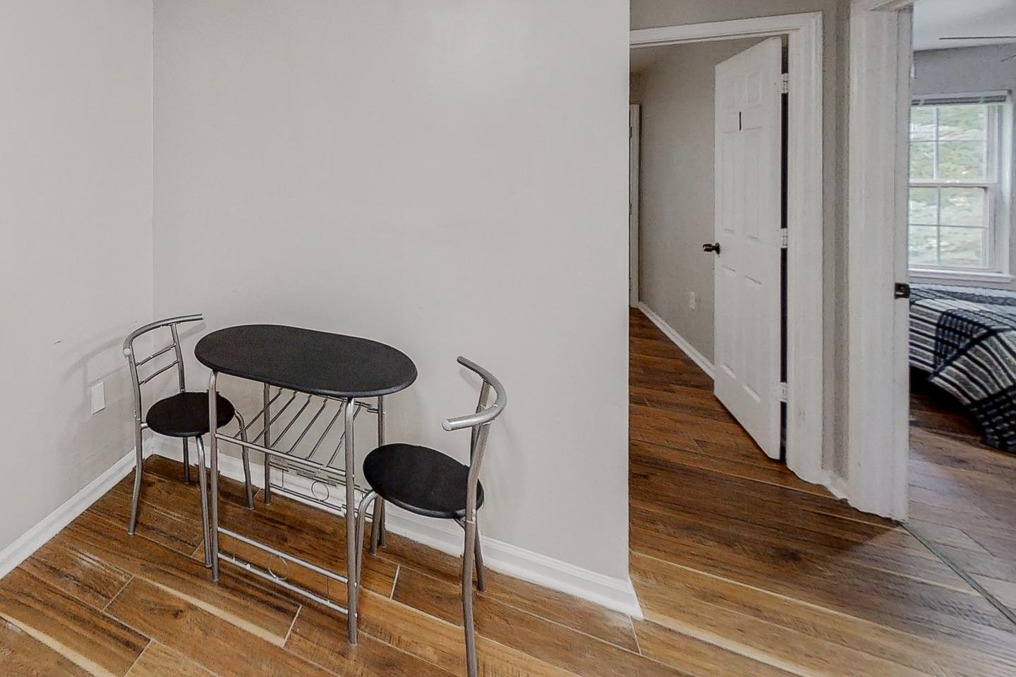 Common spaces including the kitchen
