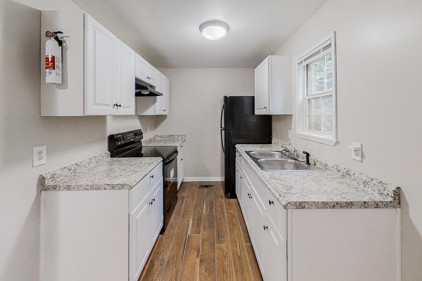 Common spaces including the kitchen