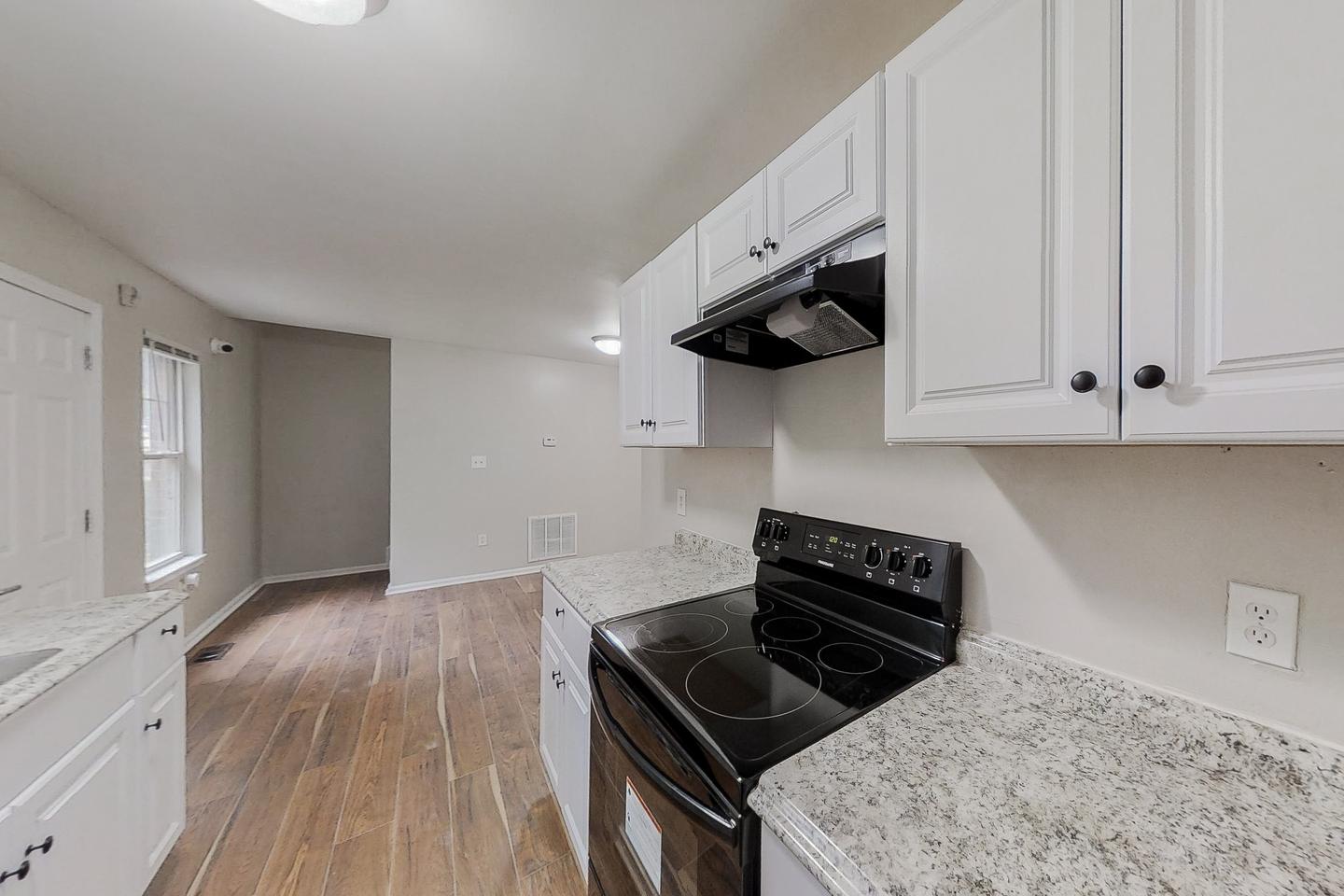 Common spaces including the kitchen