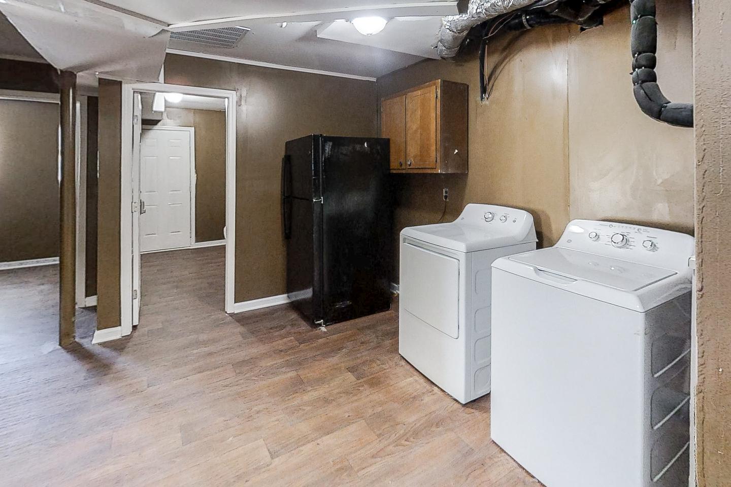 Common spaces including the kitchen