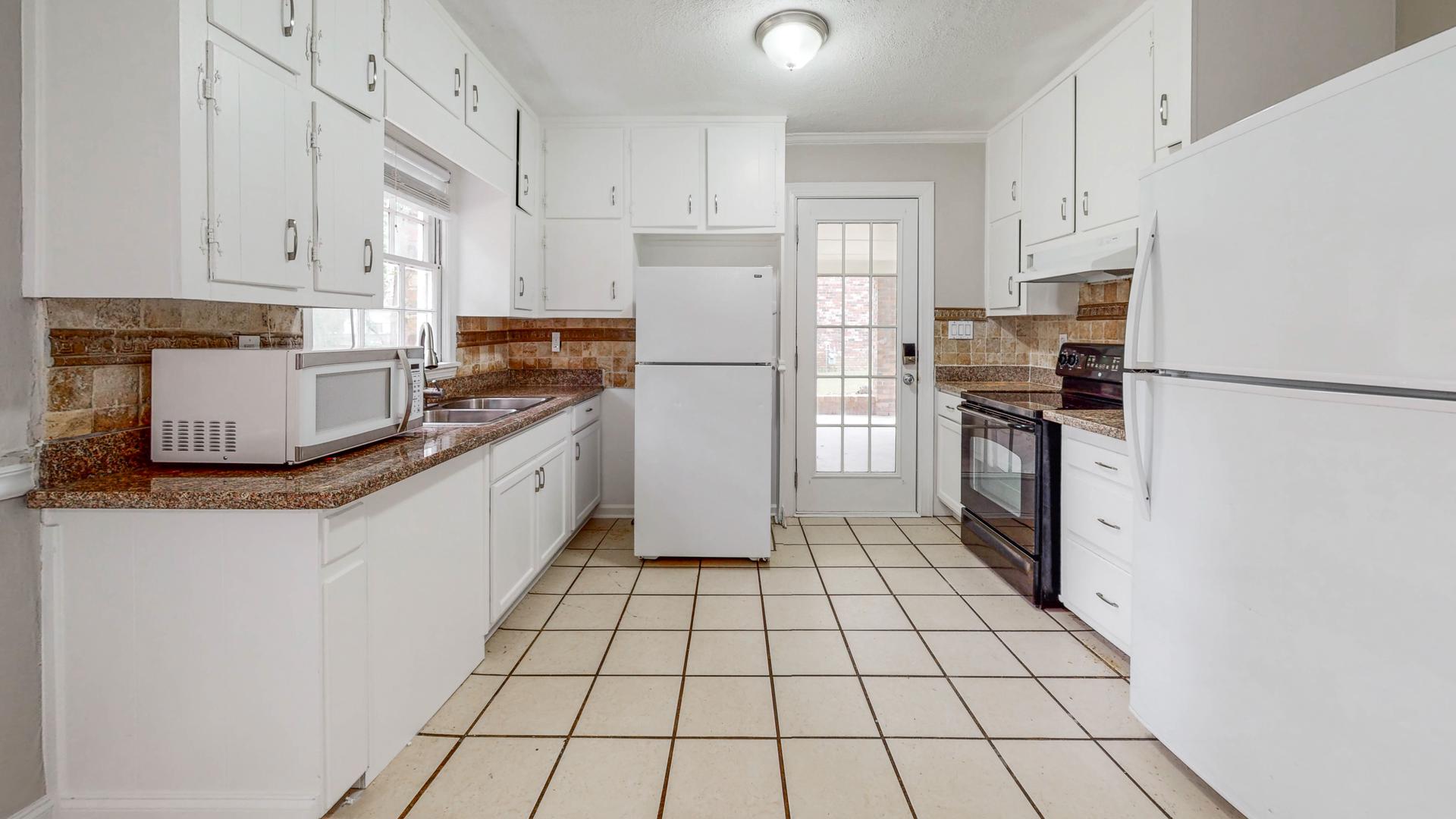 Common spaces including the kitchen