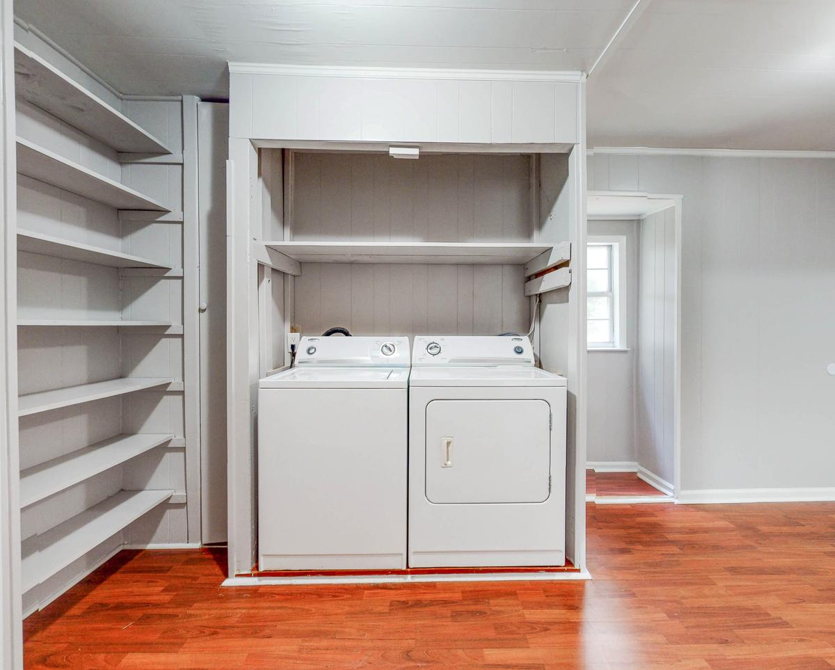 Common spaces including the kitchen