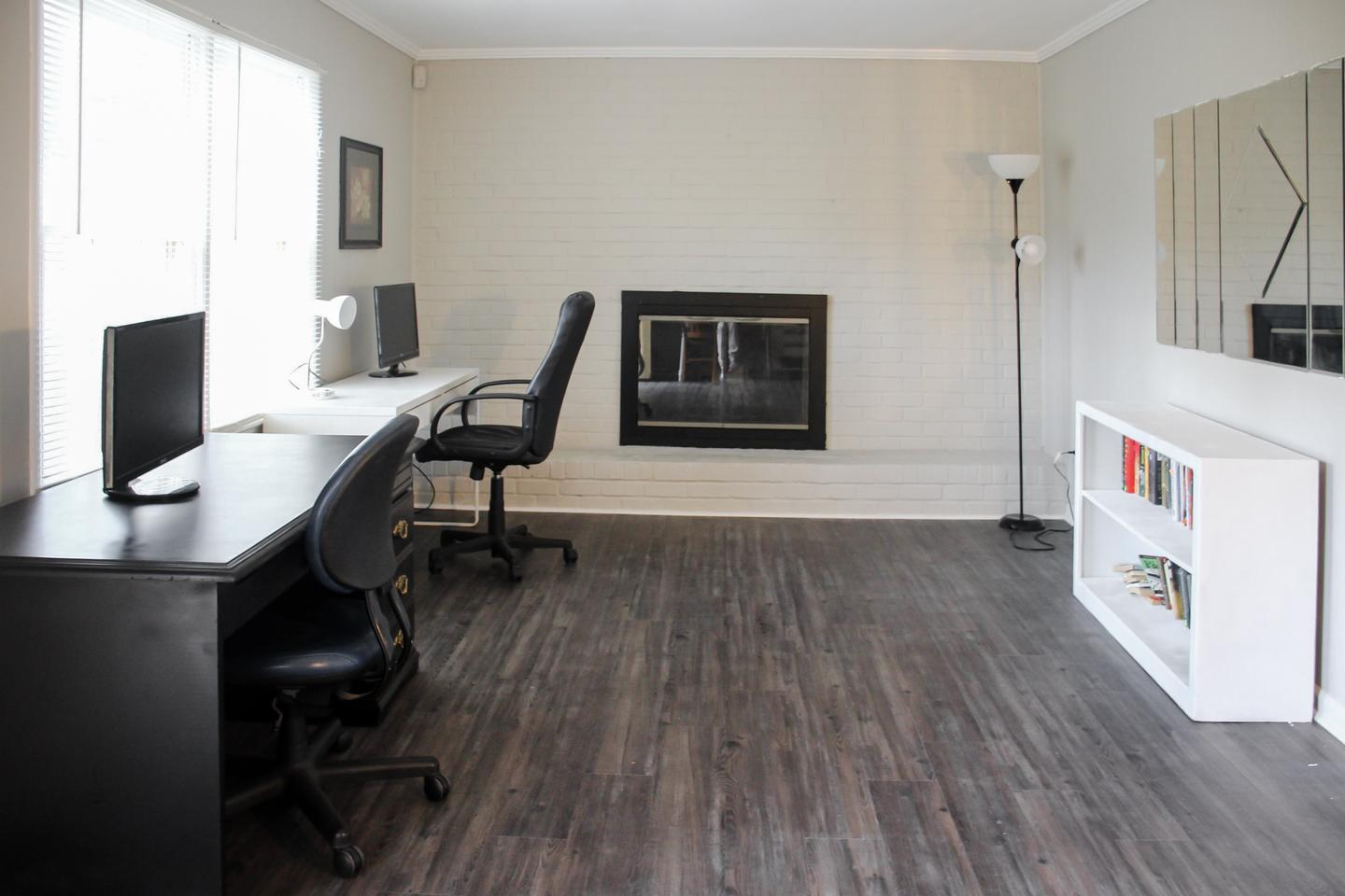Common spaces including the kitchen