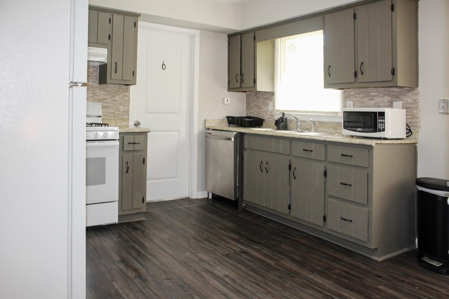 Common spaces including the kitchen
