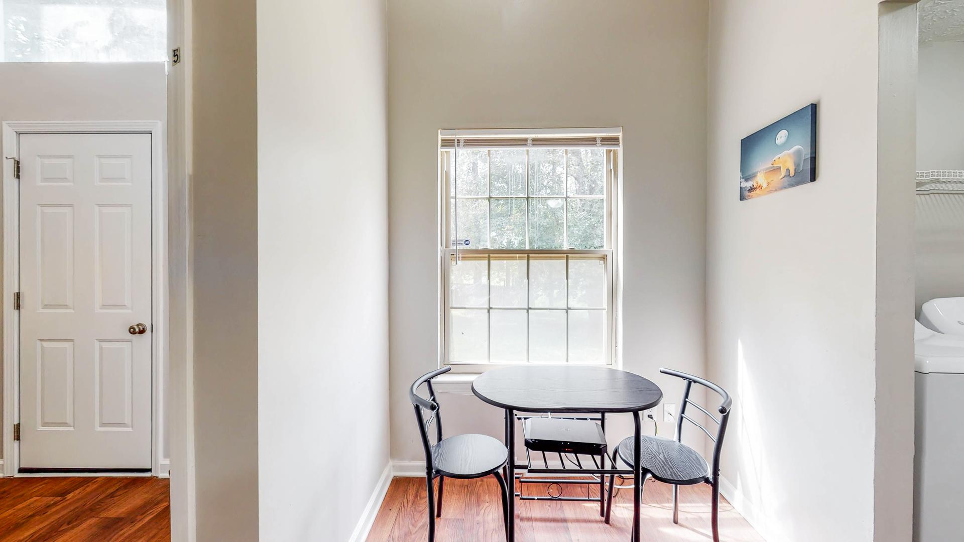 Common spaces including the kitchen