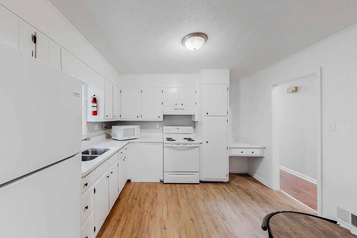 Common spaces including the kitchen