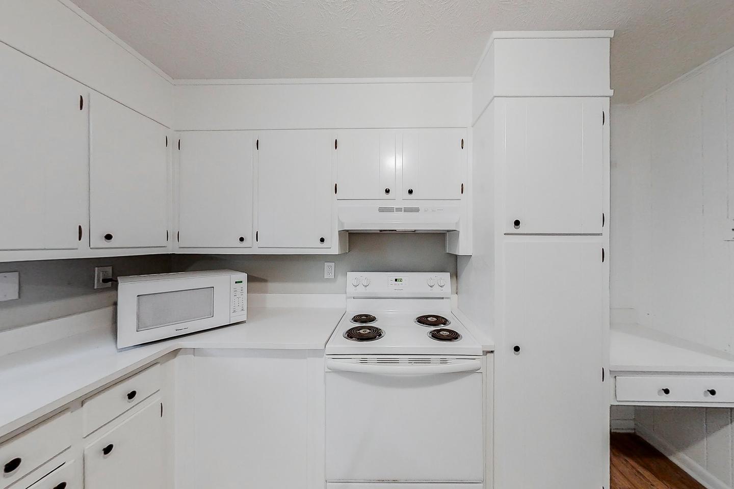 Common spaces including the kitchen