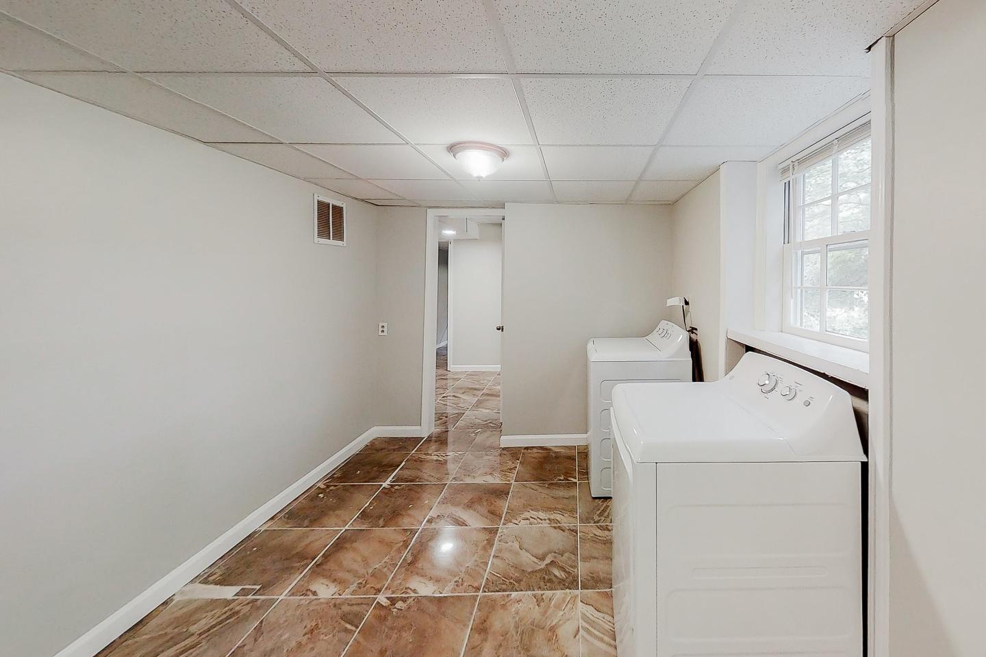 Common spaces including the kitchen