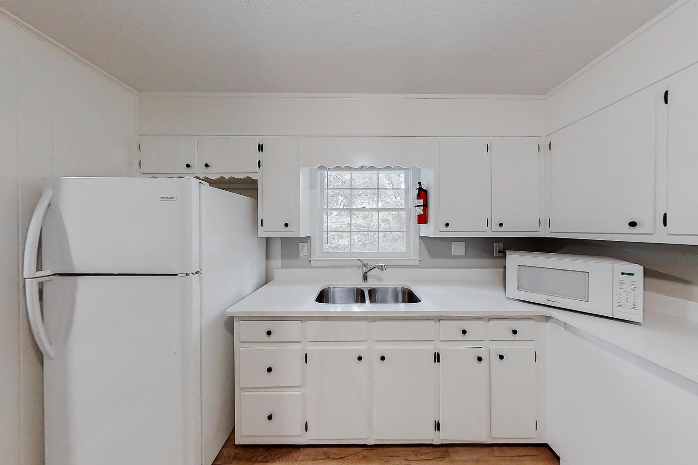 Common spaces including the kitchen