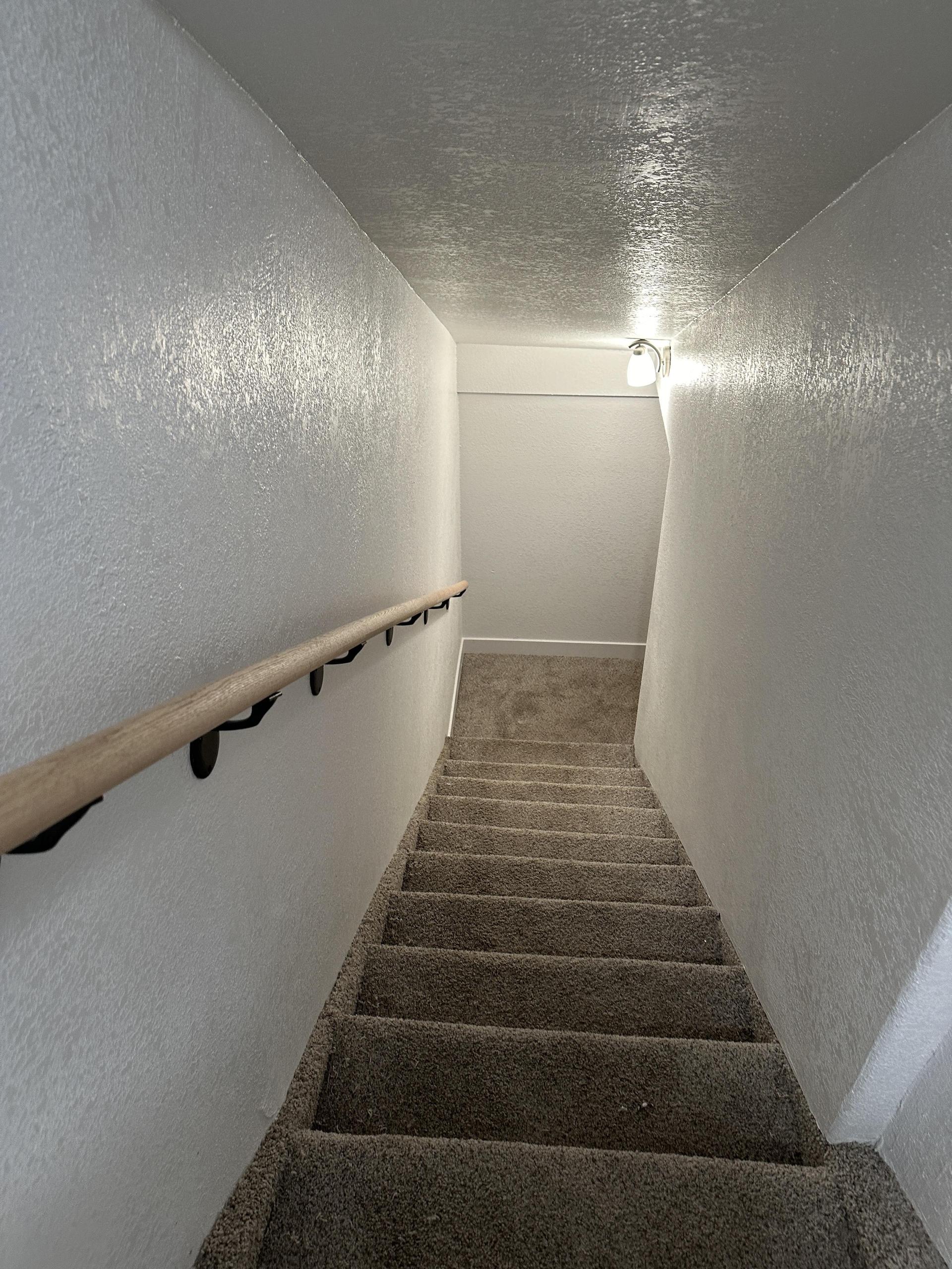 Stairs going to room 8