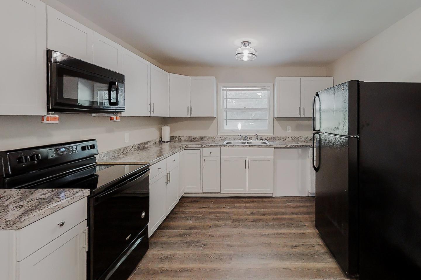 Common spaces including the kitchen