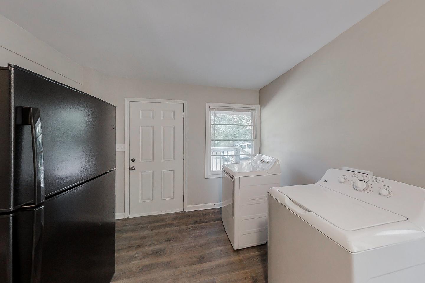 Common spaces including the kitchen