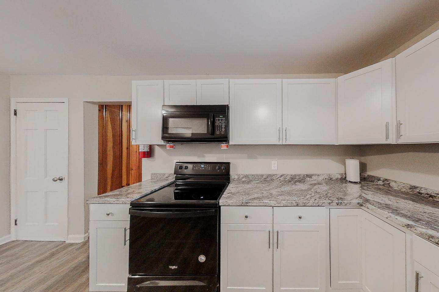 Common spaces including the kitchen