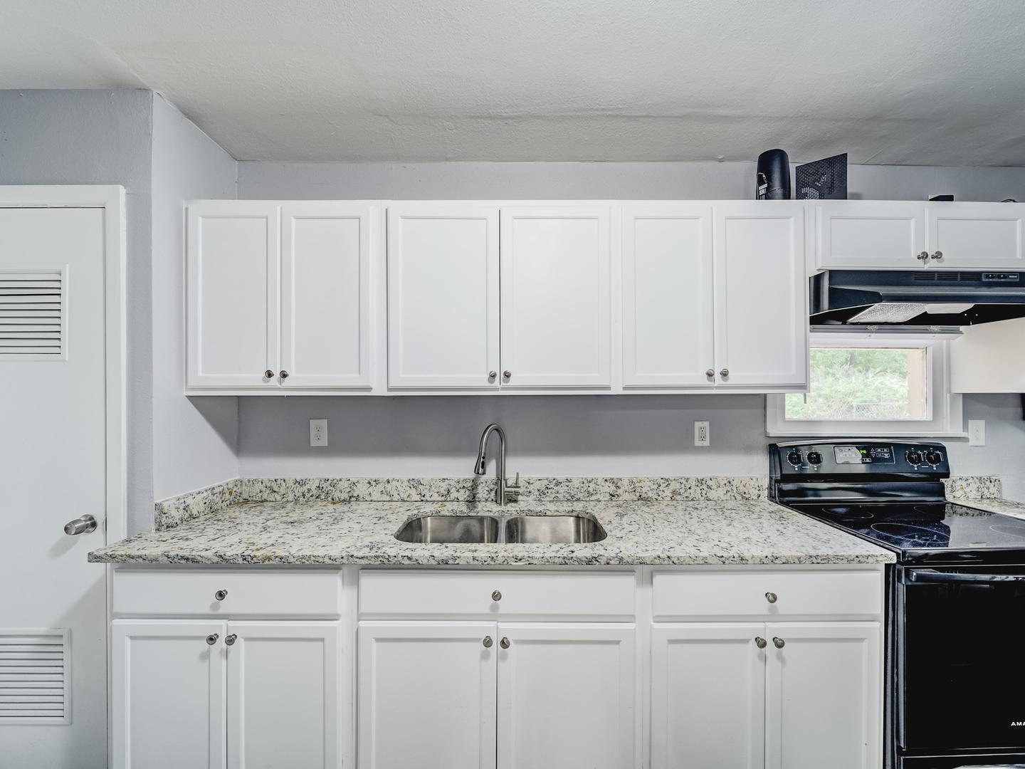 Common spaces including the kitchen