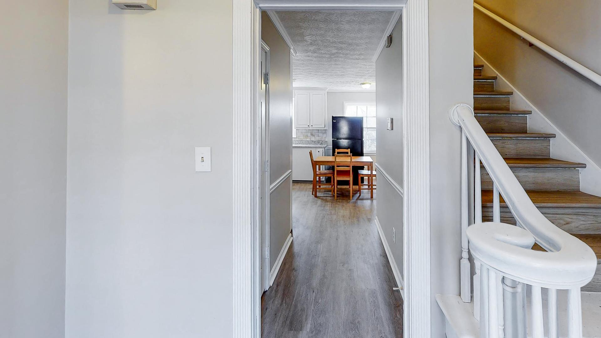 Common spaces including the kitchen