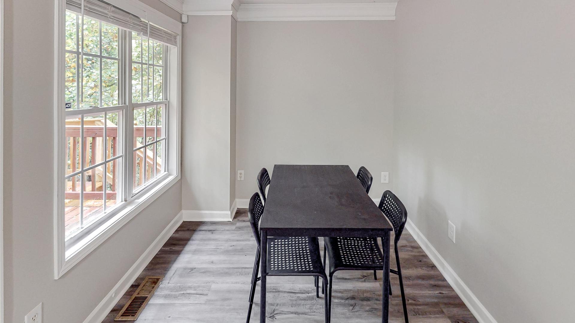 Common spaces including the kitchen