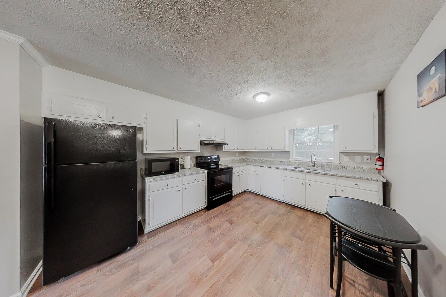 Common spaces including the kitchen