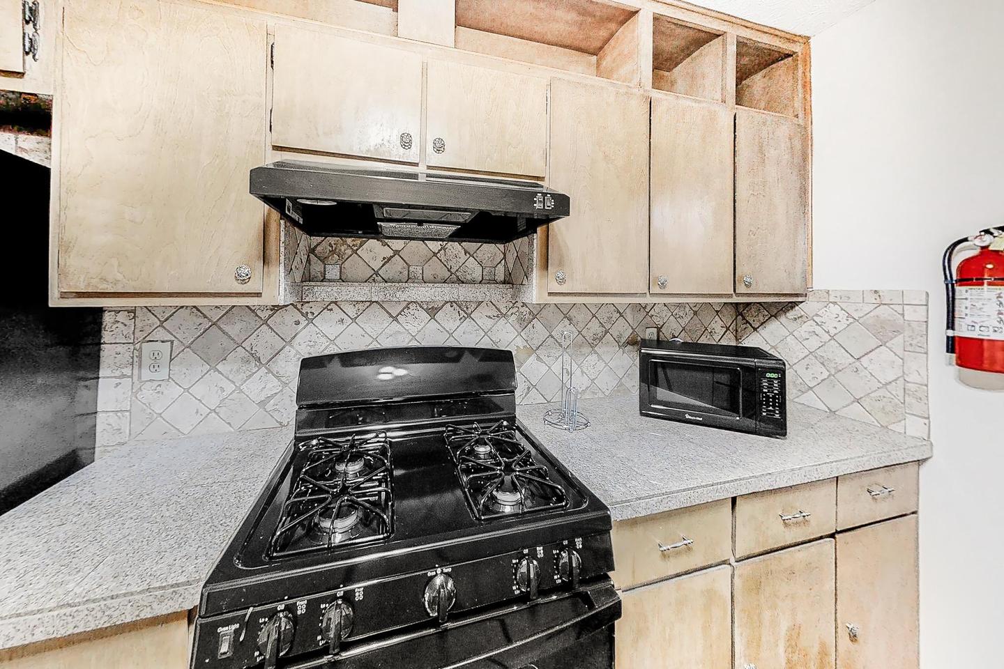 Common spaces including the kitchen