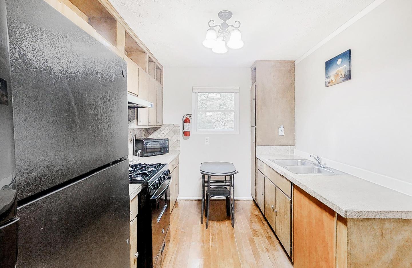 Common spaces including the kitchen