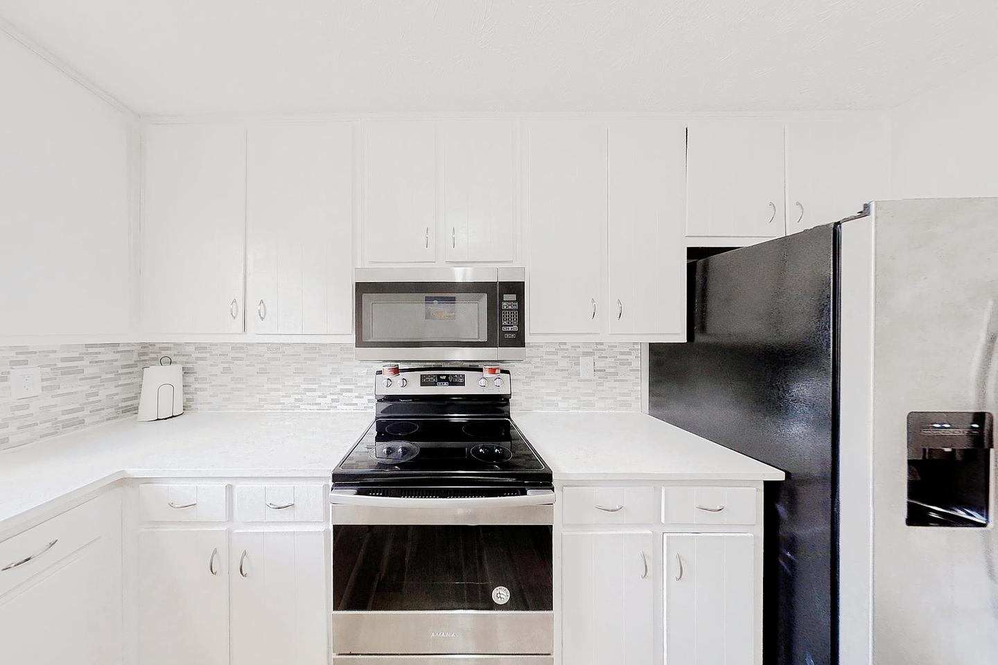 Common spaces including the kitchen