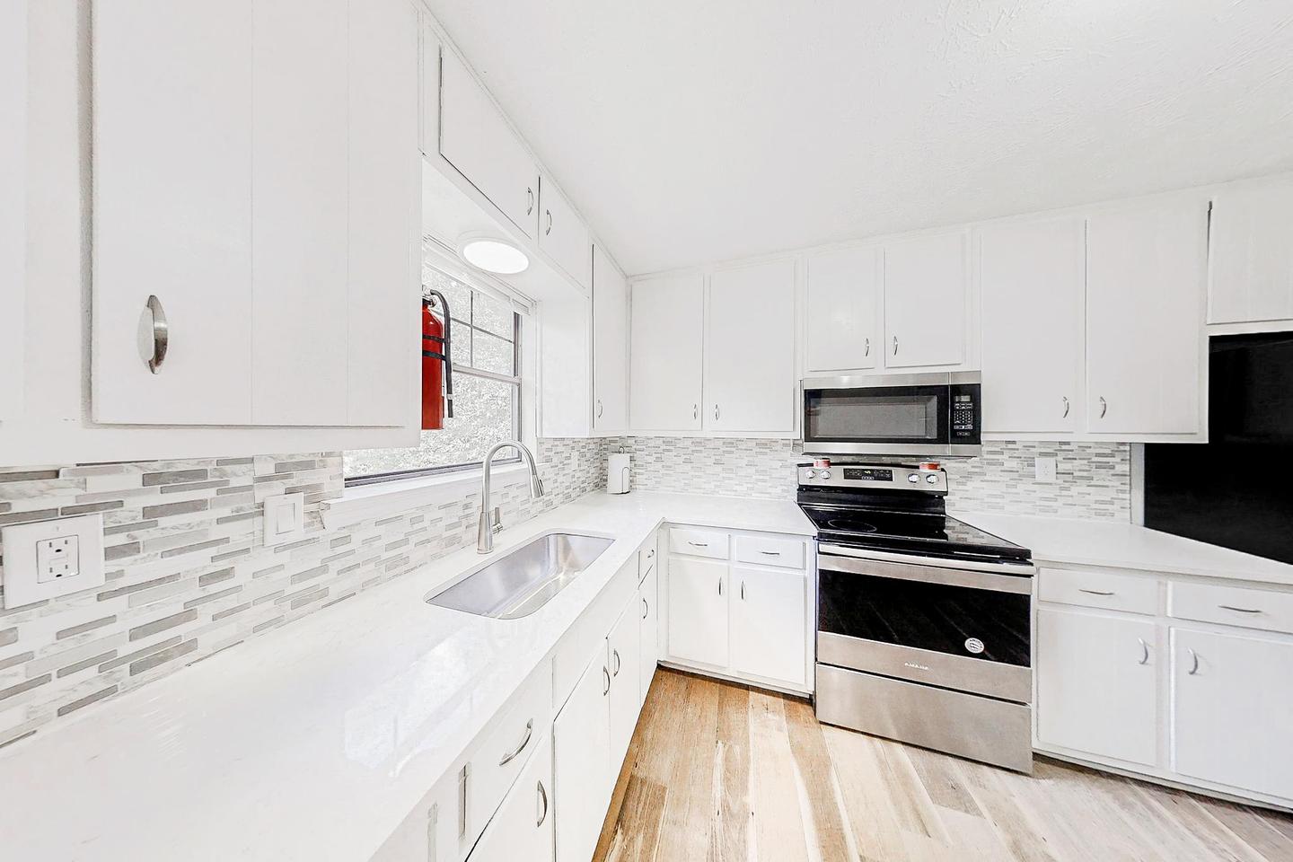 Common spaces including the kitchen