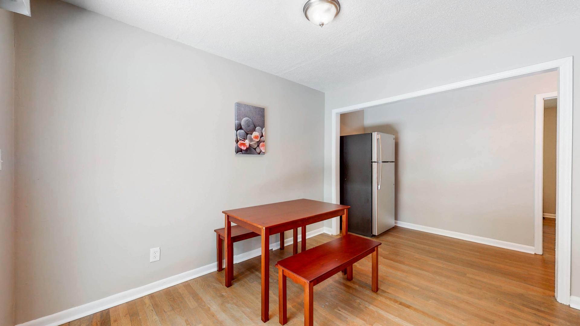 Common spaces including the kitchen