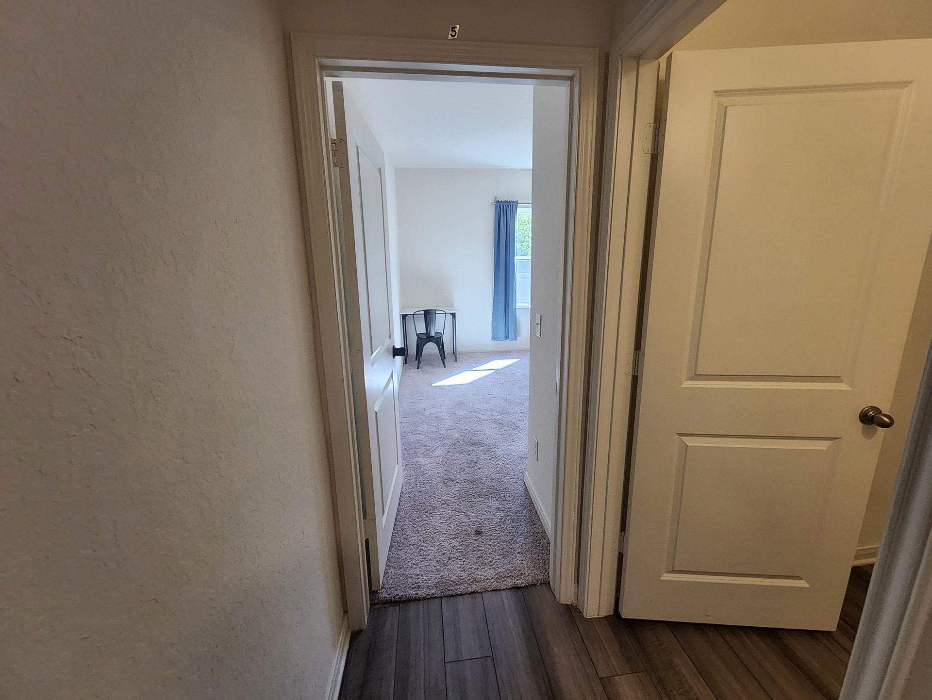 This room is right next to the bathroom and kitchen, making life easier.