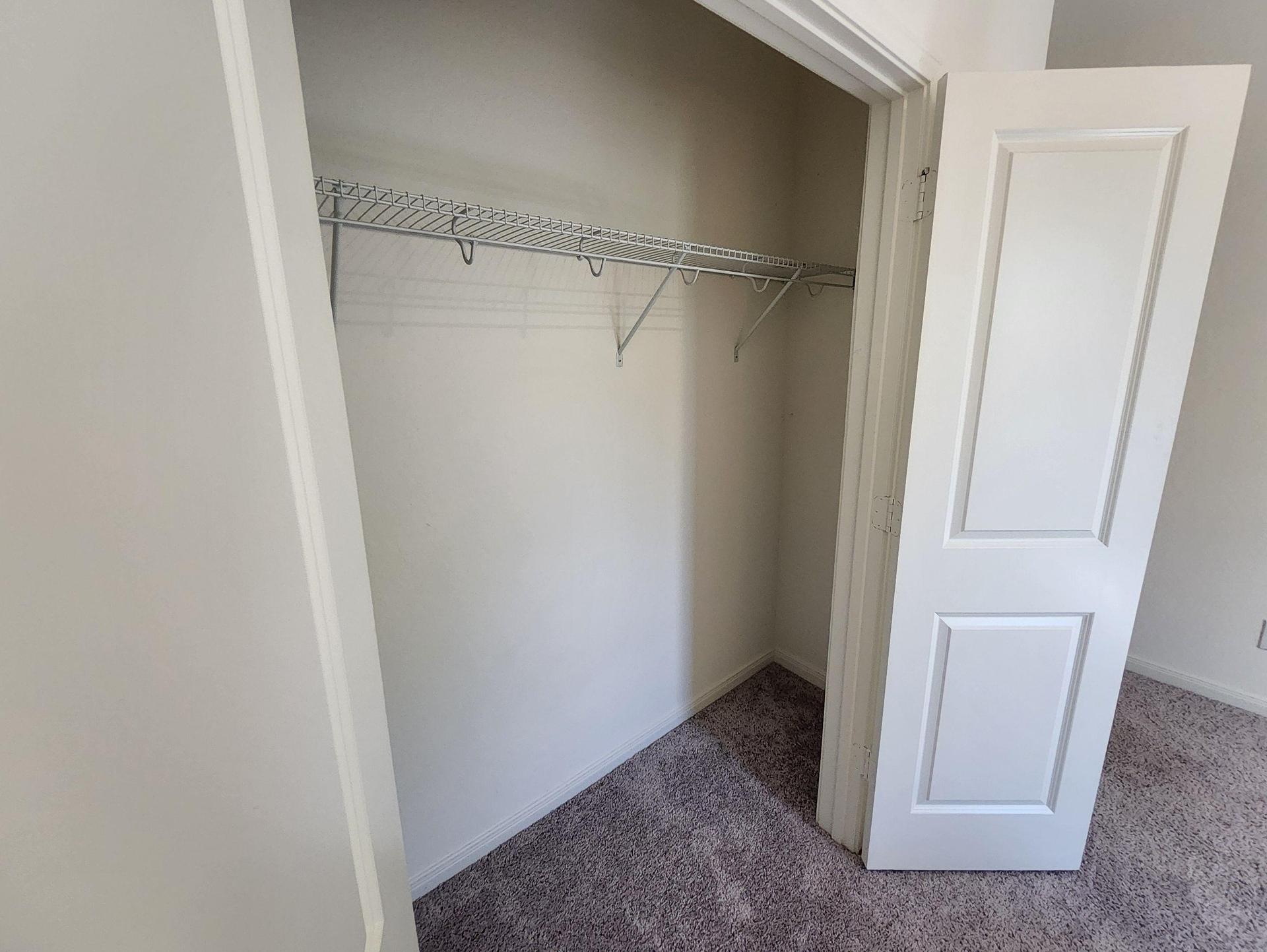 Plenty of closet space for you to store your clothes and belongings.