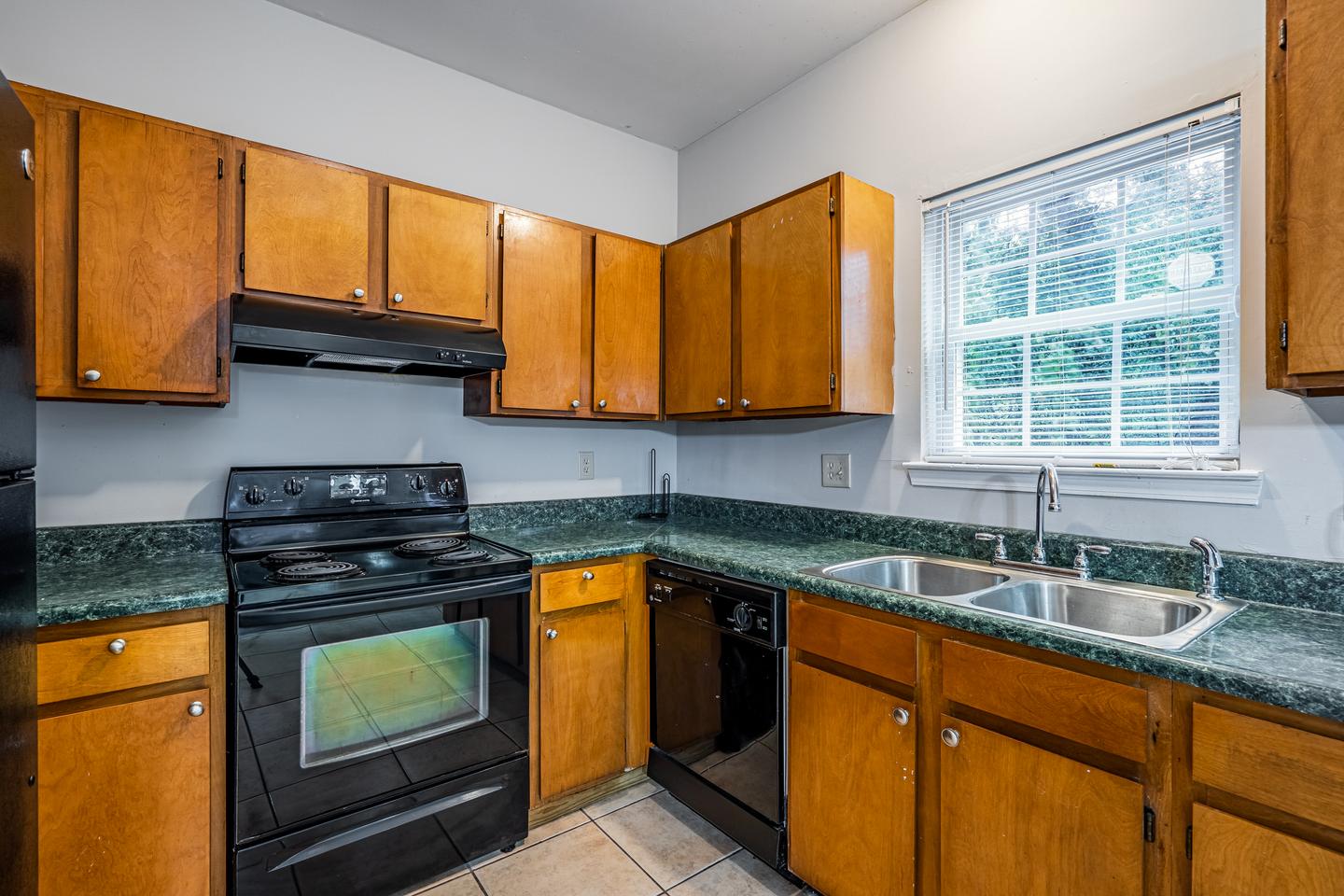 Common spaces including the kitchen