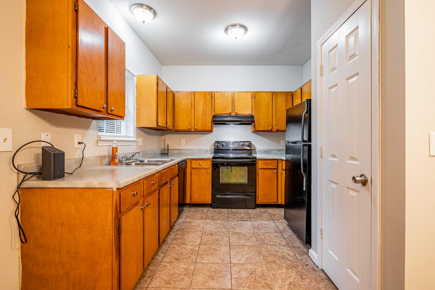 Common spaces including the kitchen
