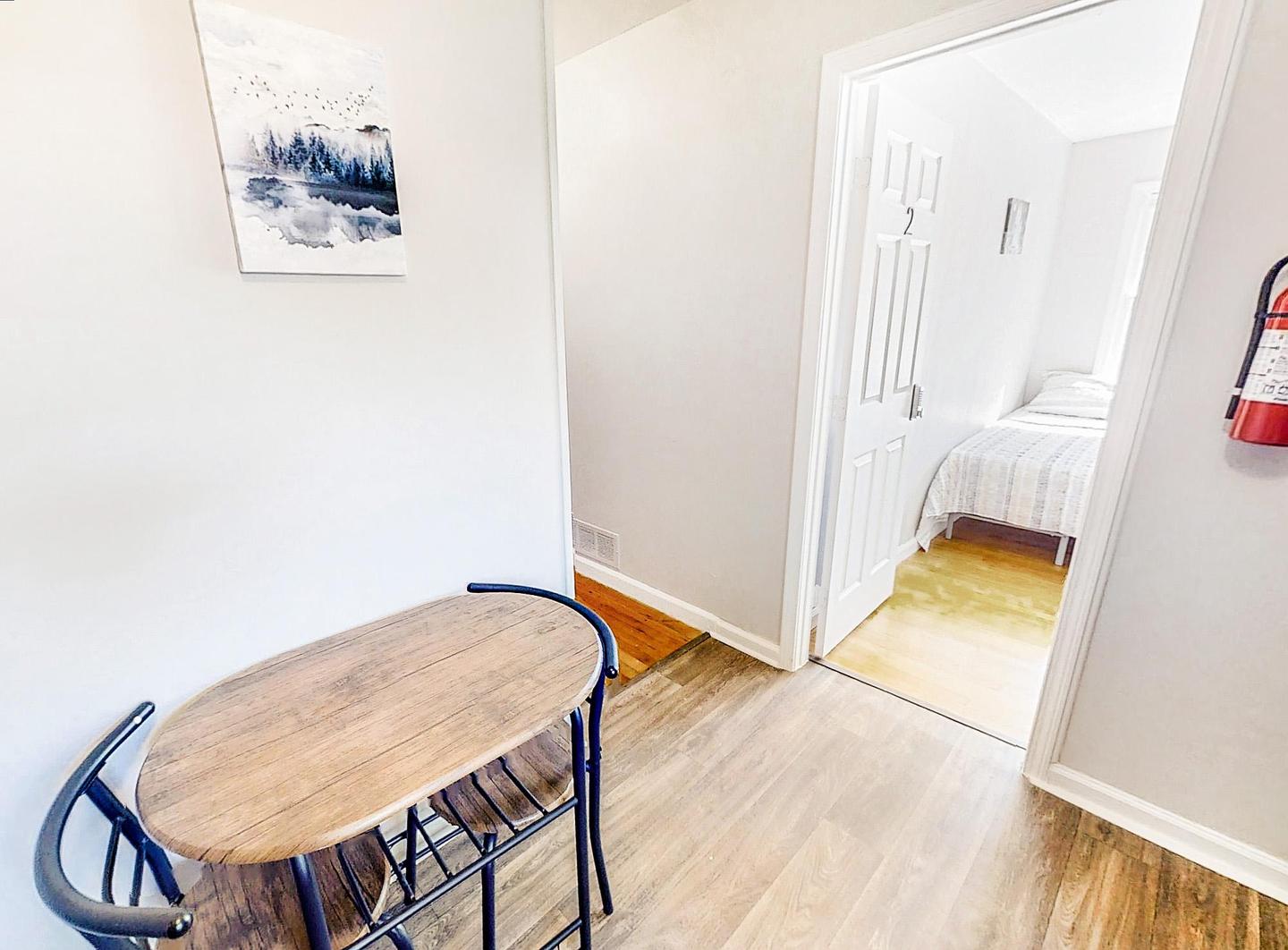 Common spaces including the kitchen