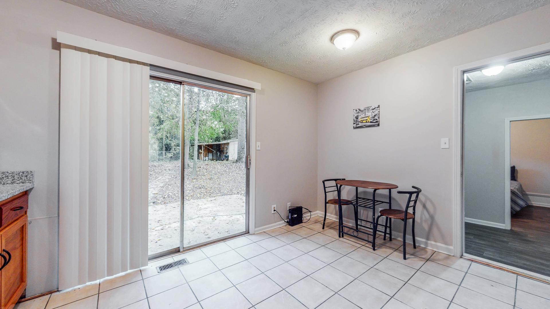 Common spaces including the kitchen