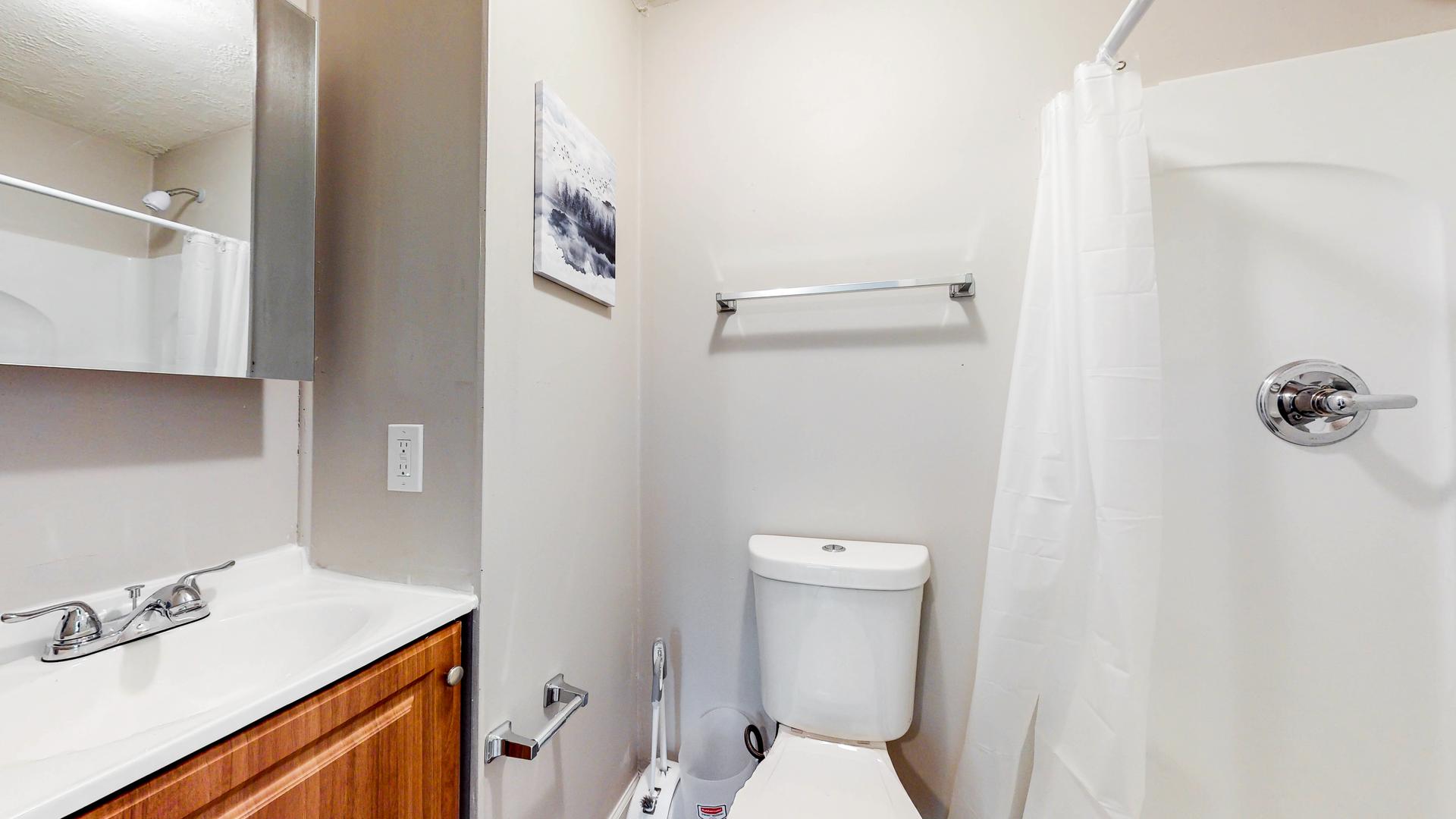 bathroom, detected: shower